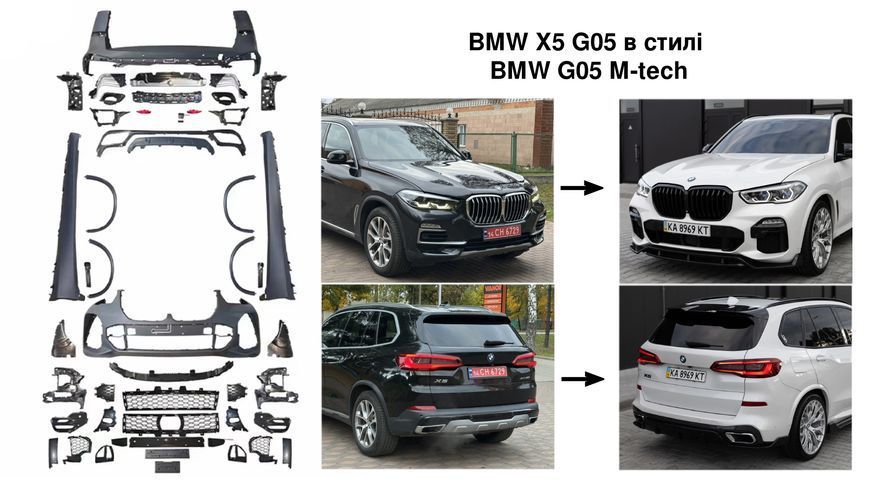 Обвес для BMW G05 (2018&ndash;2025) в стиле X5 M-tech 36a-aca фото