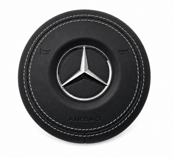Подушка безпеки Mercedes AMG &mdash; чорна шкіра з білою обшивкою 860-624 фото