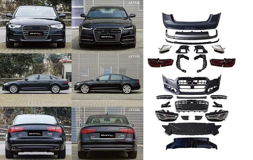 Обвіс для Audi A6 C7 (2011&ndash;2017) у стилі A6 C8 (2018+) 152-987 фото